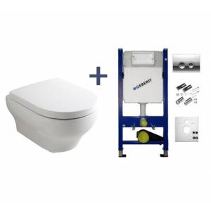 Комплект унитаз Olympia Clear и инсталляция Geberit